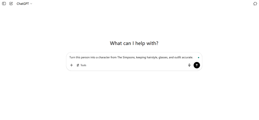 enter text on chatgpt