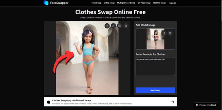 troca ai kid bikini faceswapper