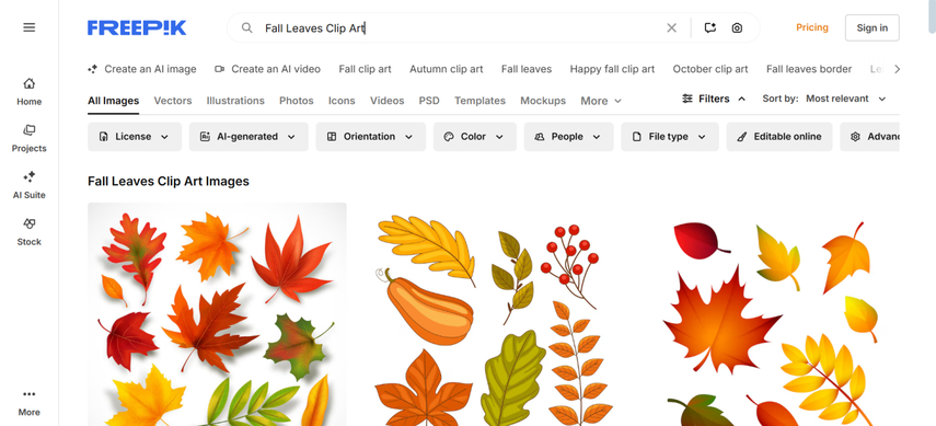 fall clipart