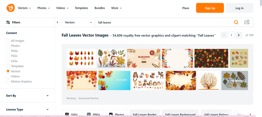 fall leaves clipart