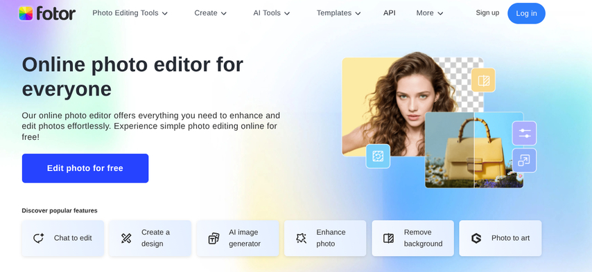homepage-screenshot-of-fotor