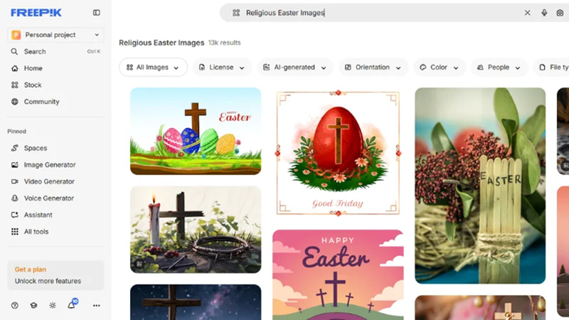 free religious easter images