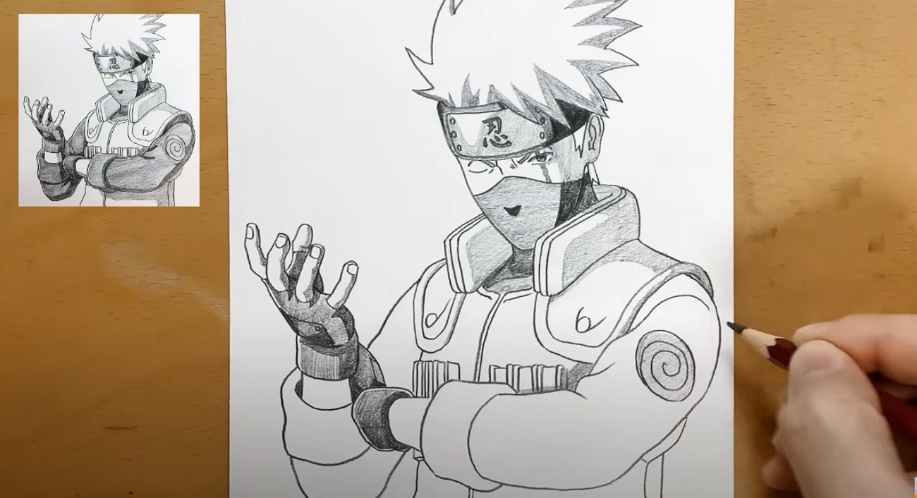 drawing full body kakashi art