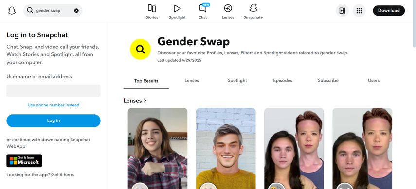 gender swap filter 1