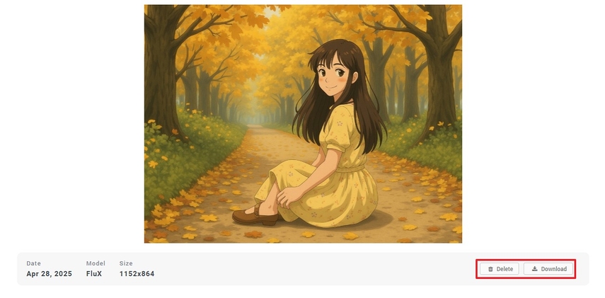 download or delete ghibli results