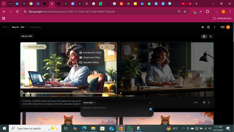 le tre opzioni di download disponibili
