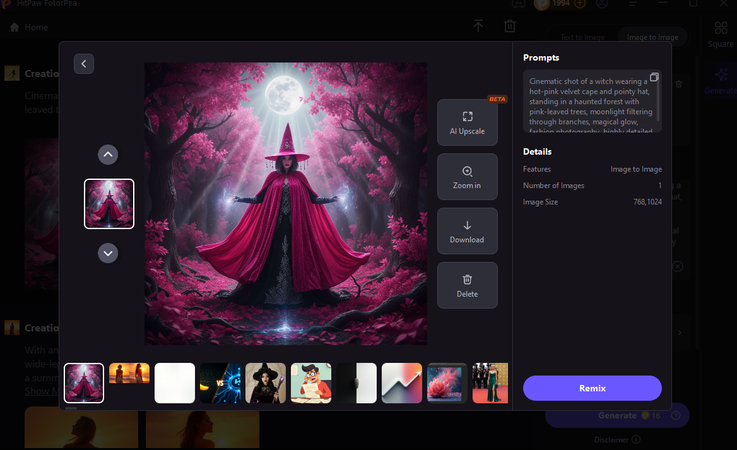 imagem de fantasia de halloween com IA