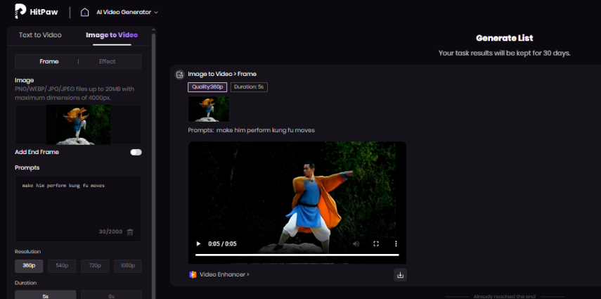 hitpaw ai fight scene generator