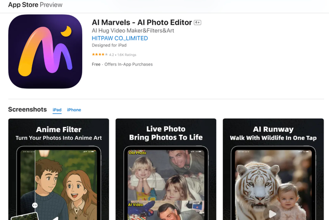 app-store-preview-of-hitpaw-ai-marvel