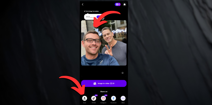 HitPaw AI Marvels 有名人と自撮り