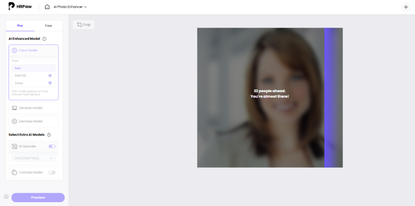 depixelate image ai online by hitpaw
