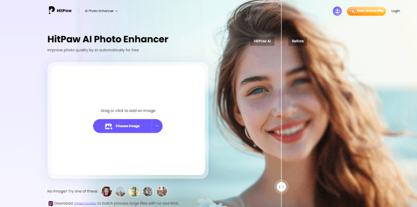 hitpaw depixelate image online feature