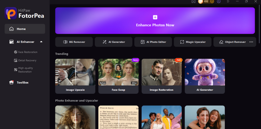 hitpaw fotorpea app to put words on pictures