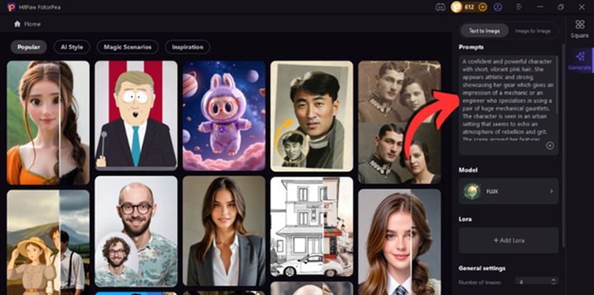 hitpaw fotorpea arcane ai image generator