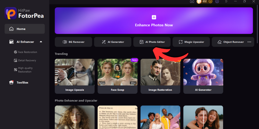 hitpaw fotorpea edit polaroid filter image