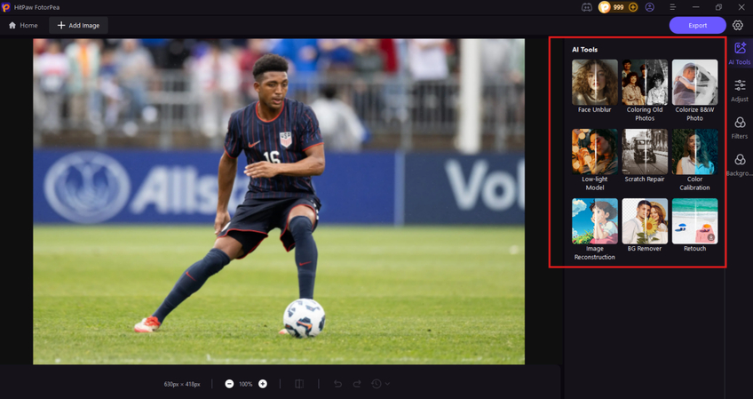 HitPaw FotorPea photo enhancement models