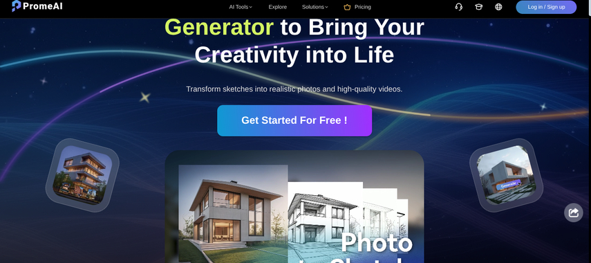 promeai.pro homepage screenshot
