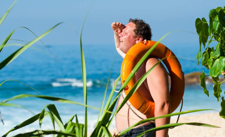 Hot weather at the start of summer