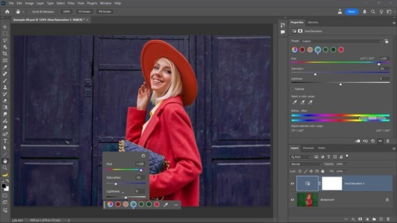 how to change hair color in photoshop