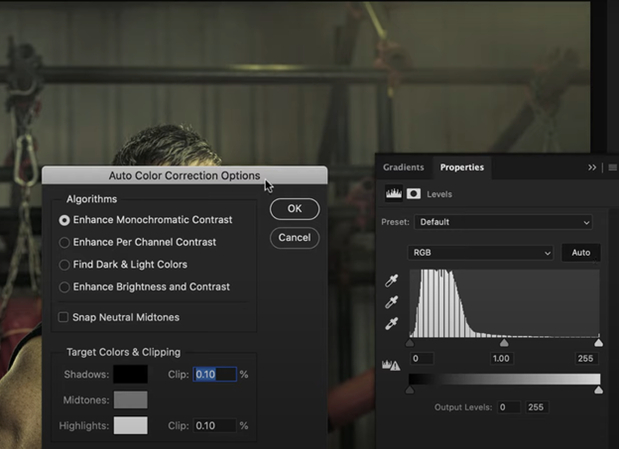 How to fix the color in the images manually