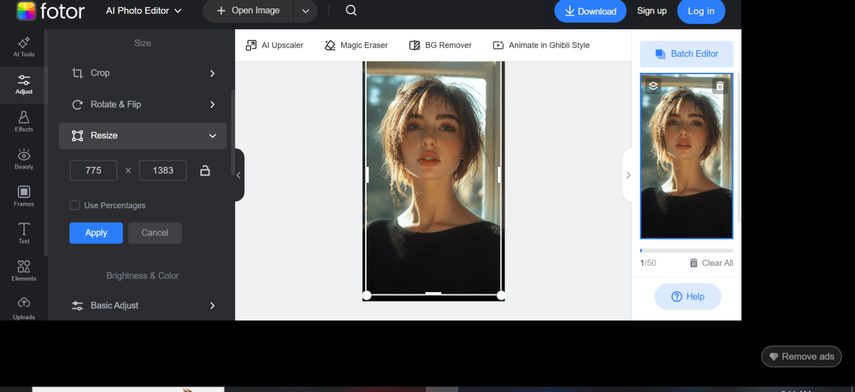 image stretcher