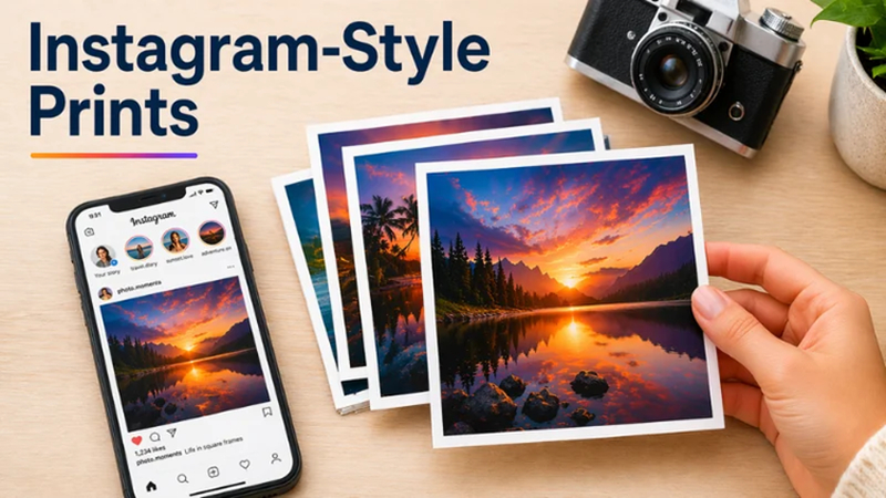 square photo prints for instagram style