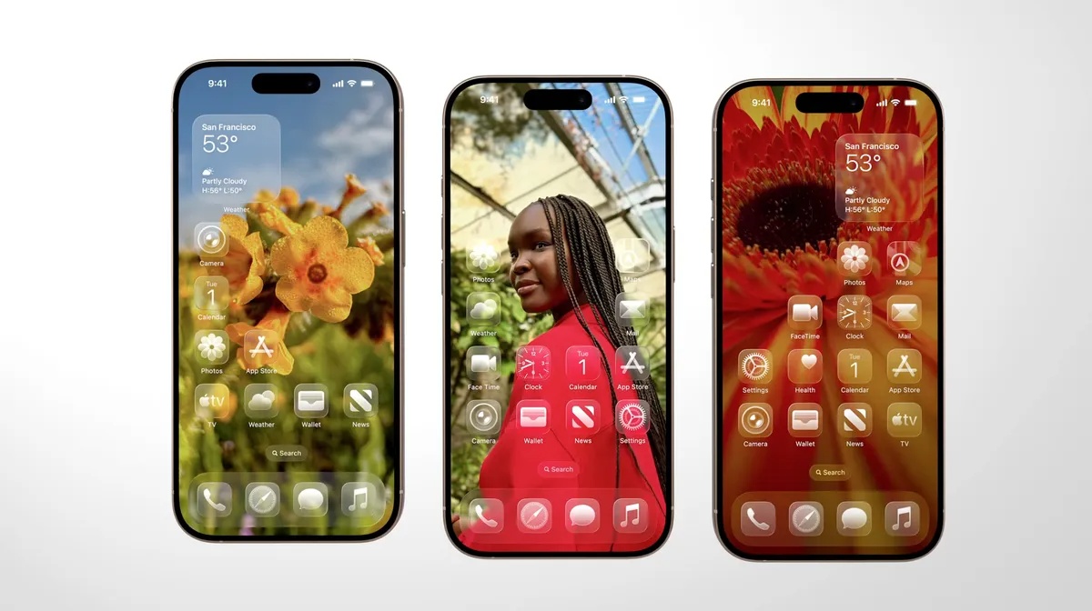 ios widget liquid glass effect