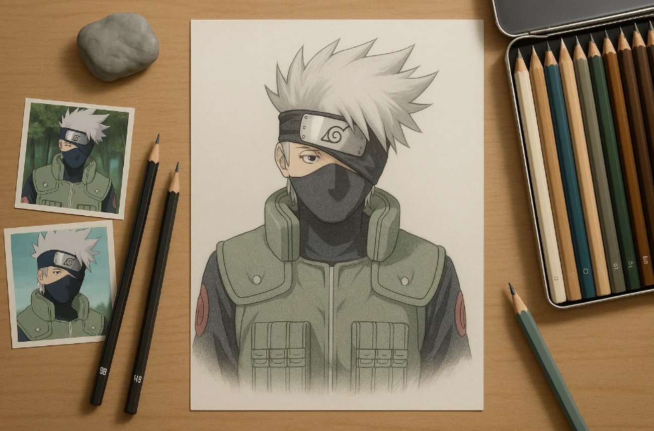 things needed for kakashi art