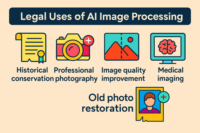 legal uses of ai images enhancer