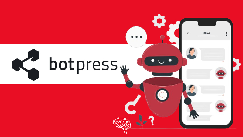 The screenshot of the botpress AI
