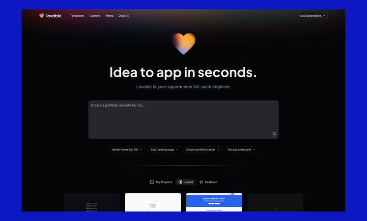 interface of the lovable