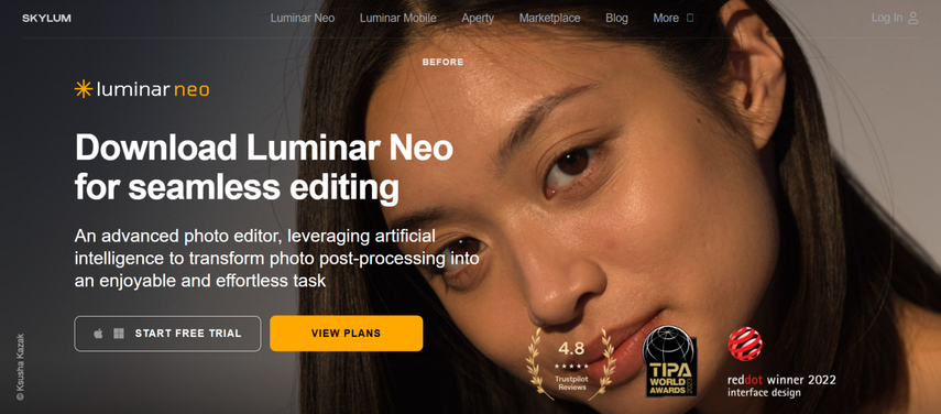 luminar neo ai photo editor
