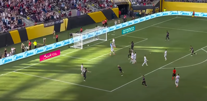 Luna's goal in the Costa Rica VS USA match