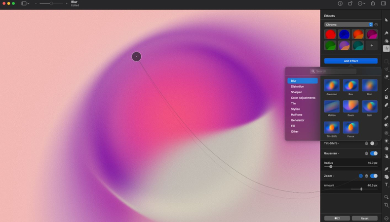 Macのプレビューで背景をぼかす