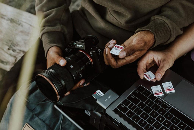 man establishing his photography business