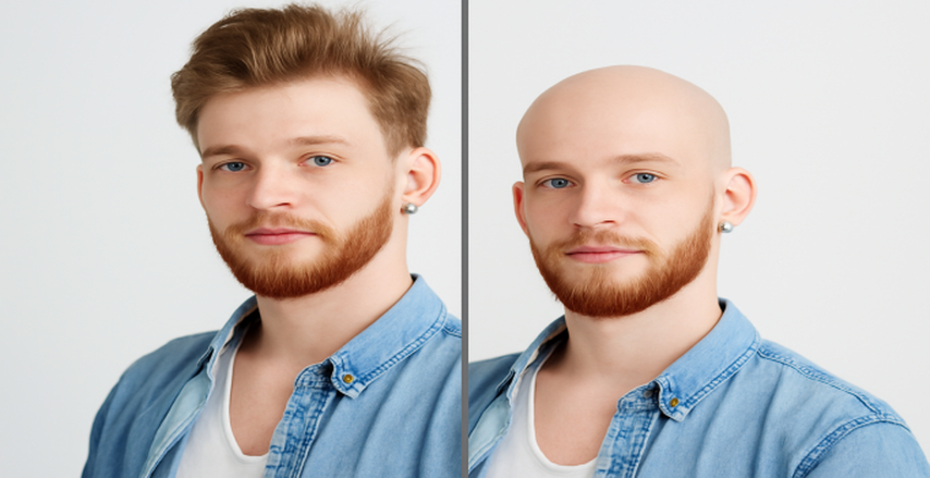 Man with Bald style