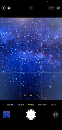 iphone astrophotography settings brightness