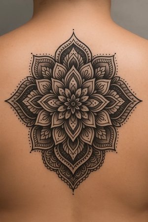 tatuagens simples de mandala para cobrir nomes
