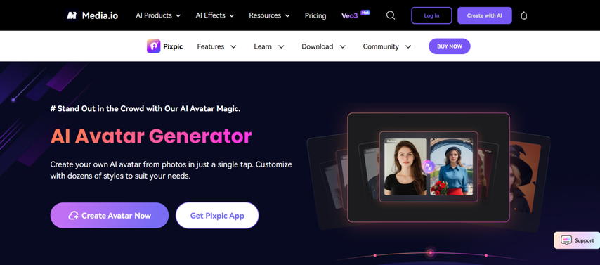 use media io to create fast