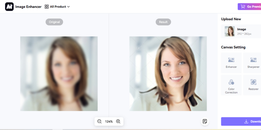 media io depixelate image free online