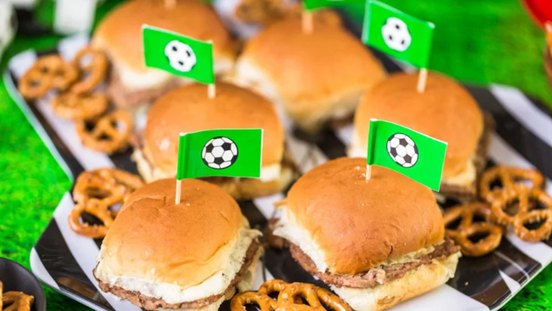small burgers for football viewing snacks