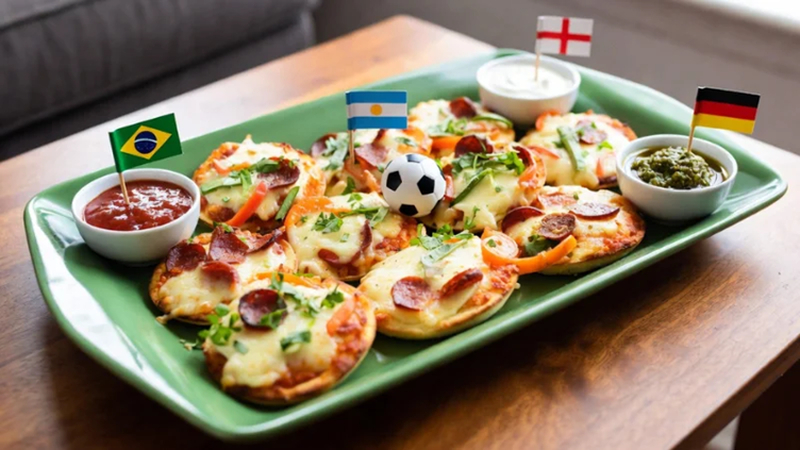 small pizzas for game day celebration