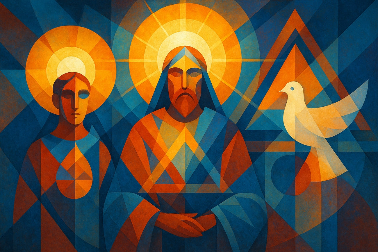 abstract idea of holy trinity image