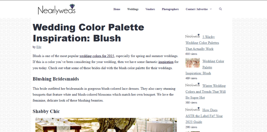 nearlyweds wedding color palette generator