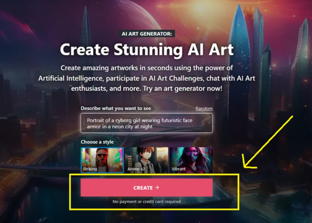 exploring nightcafe sample prompts