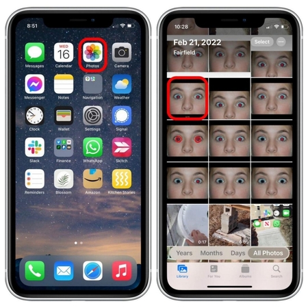 open-the-photos-app-and-select-the-photo-with-red-eye