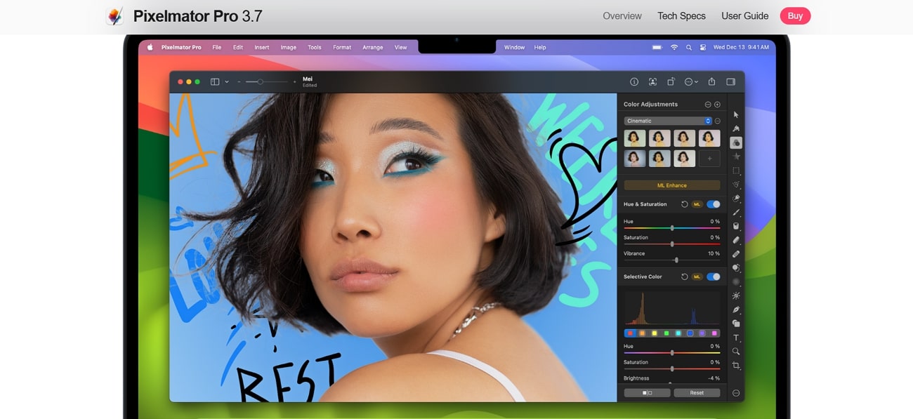 pixelmator unique features