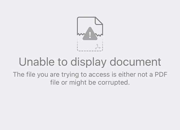 pdf file not opening