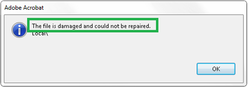 pdf file not opening