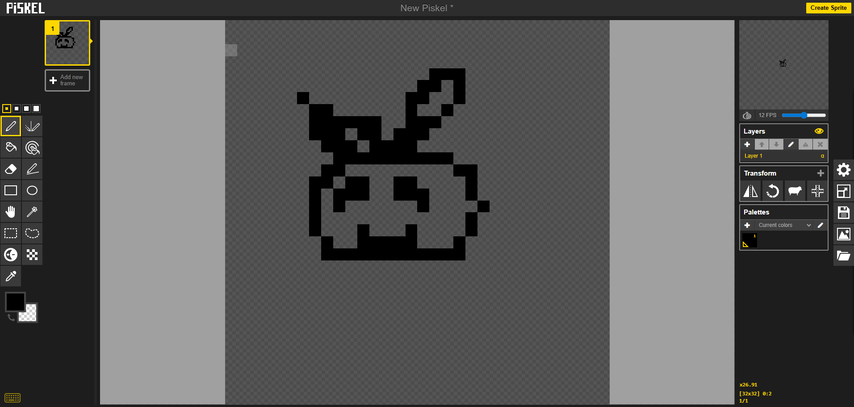 draw pixel art with pencil